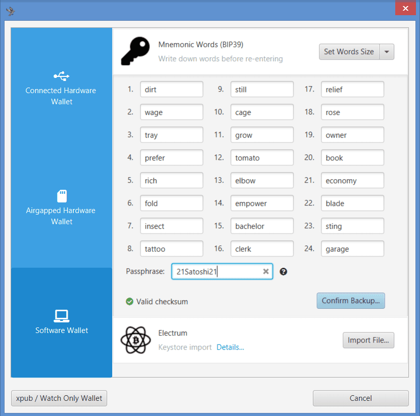 Bitcoin Wallets For Beginners, Part Four: Installing Sparrow Wallet 12
