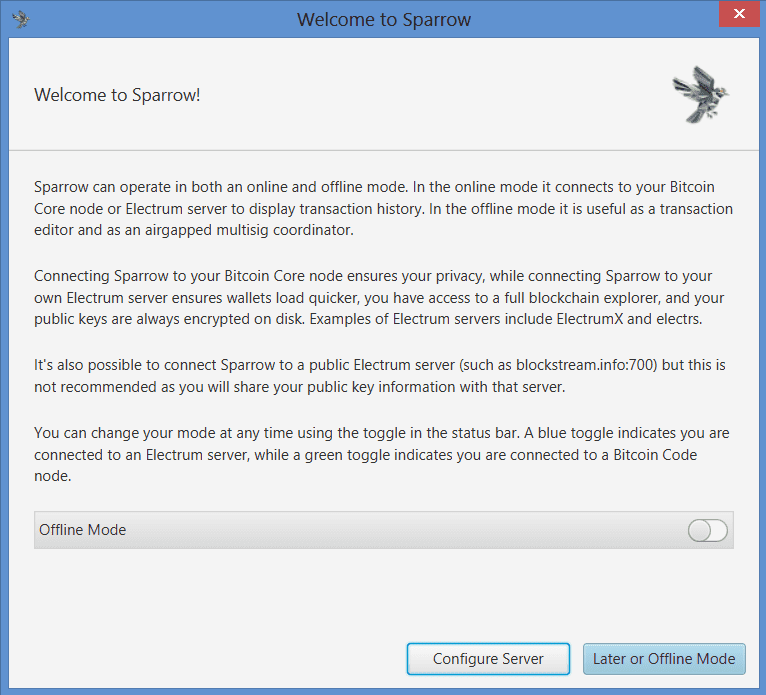 Bitcoin Wallets For Beginners, Part Four: Installing Sparrow Wallet 5