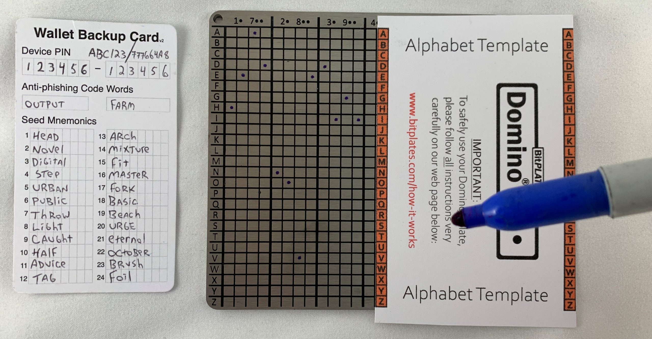 How To Protect Your Bitcoin From Emergency With The BitPlates Domino 11