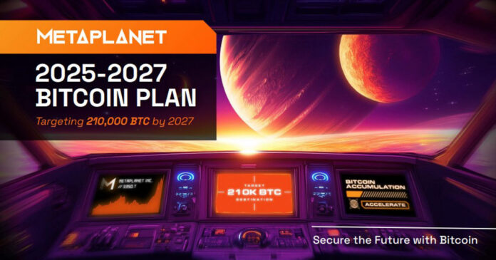 ‘아시아의 마이크로스트래티지’ 메타플래닛, 2027년 말까지 210,000 BTC 이상 인수 목표 1