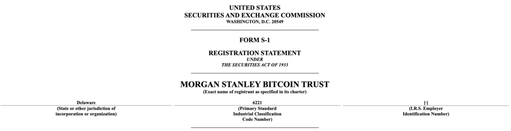 Morgan Stanley Seeks SEC Approval for Spot Bitcoin ETF 1 모건 스탠리, 현물 비트코인 ETF에 대한 SEC 승인 요청 2