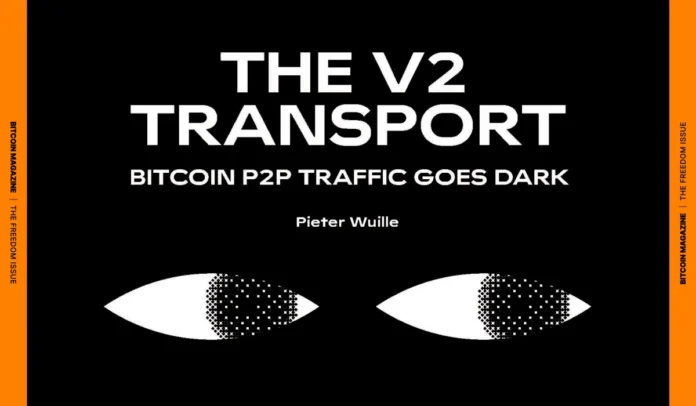 v2 전송: 비트코인 P2P 트래픽이 암흑으로 간다 1