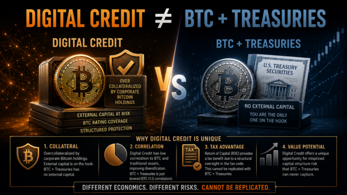 No – Digital Credit Cannot Be Replicated With Bitcoin and Treasuries 1